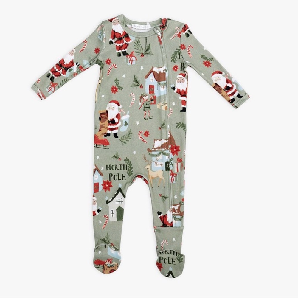 Organic Candy Cane Village Nursery Pajama Pottery Barn